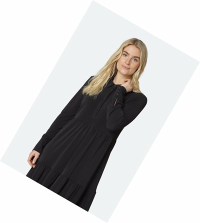 Women's Ilse Jacobsen Dress Black | RQ6047358