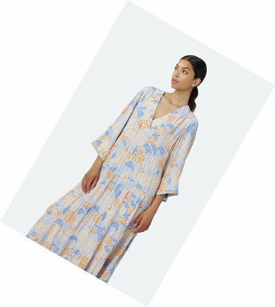 Women's Ilse Jacobsen Dress Blue | MY6015978