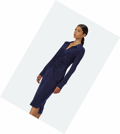 Women's Ilse Jacobsen Dress Indigo | OA5270834