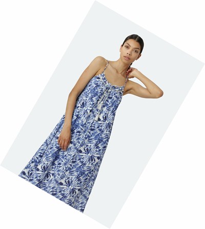 Women's Ilse Jacobsen Dress Indigo | XC2187540