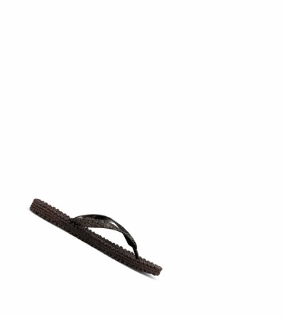 Women's Ilse Jacobsen Flip Flops Black | CV4580273