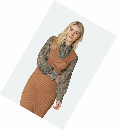 Women's Ilse Jacobsen Knitwear Brown | ZI5942168