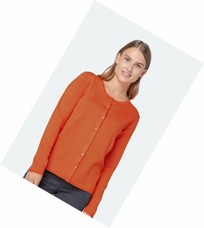 Women's Ilse Jacobsen Knitwear Red Orange | ZT0179624