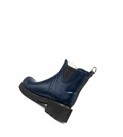 Women's Ilse Jacobsen Rain Boots Dark Indigo | VT8249730