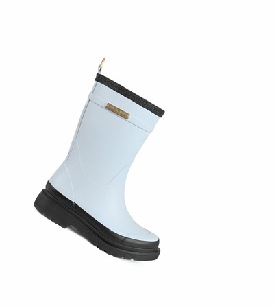 Women's Ilse Jacobsen Rain Boots White Blue | QW3758492