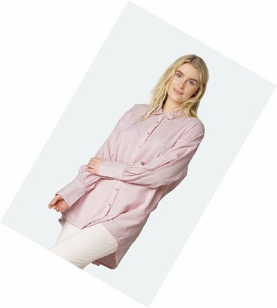 Women's Ilse Jacobsen Shirts Pink | KV4135769