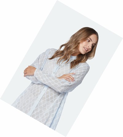 Women's Ilse Jacobsen Shirts White | FR8251364