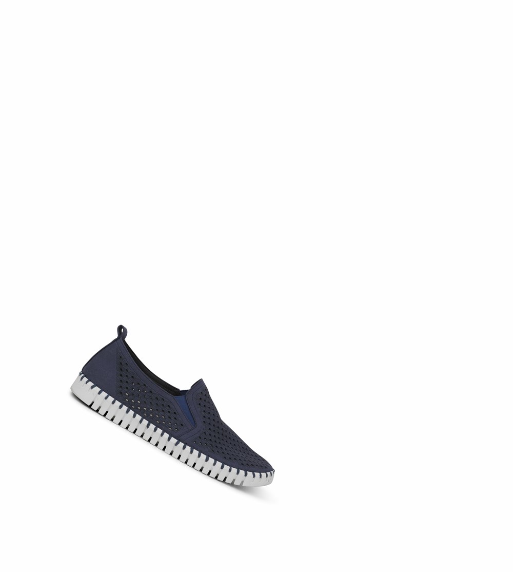 Women's Ilse Jacobsen Ballerina Navy | QY5913028