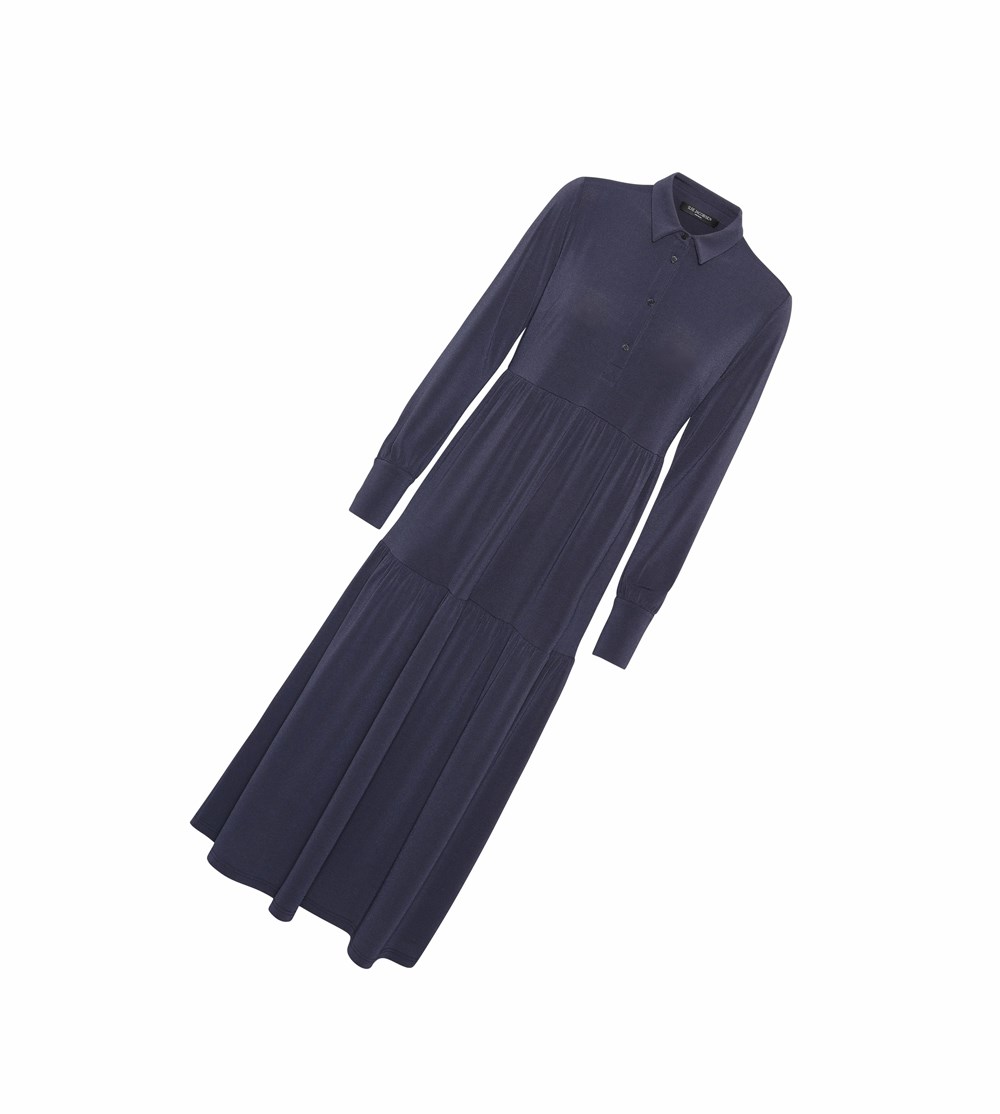 Women's Ilse Jacobsen Dress Indigo | HY7380512