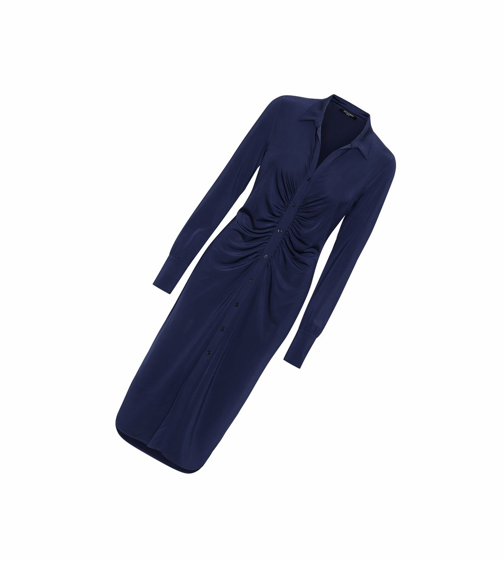 Women's Ilse Jacobsen Dress Indigo | OA5270834