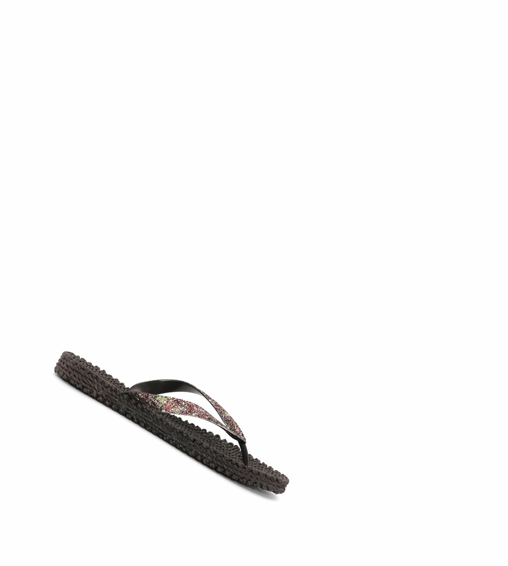 Women's Ilse Jacobsen Flip Flops Black | CV4580273