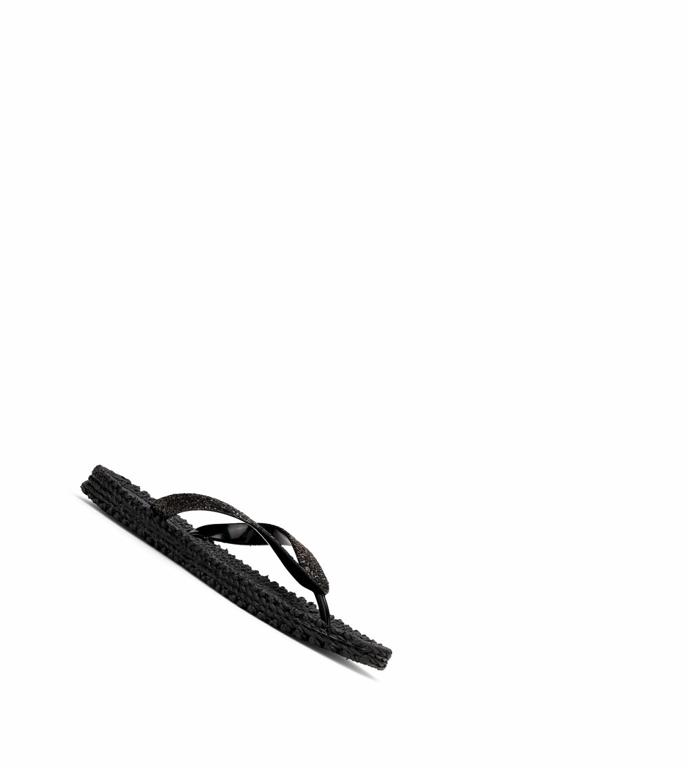 Women's Ilse Jacobsen Flip Flops Black | XO8794512