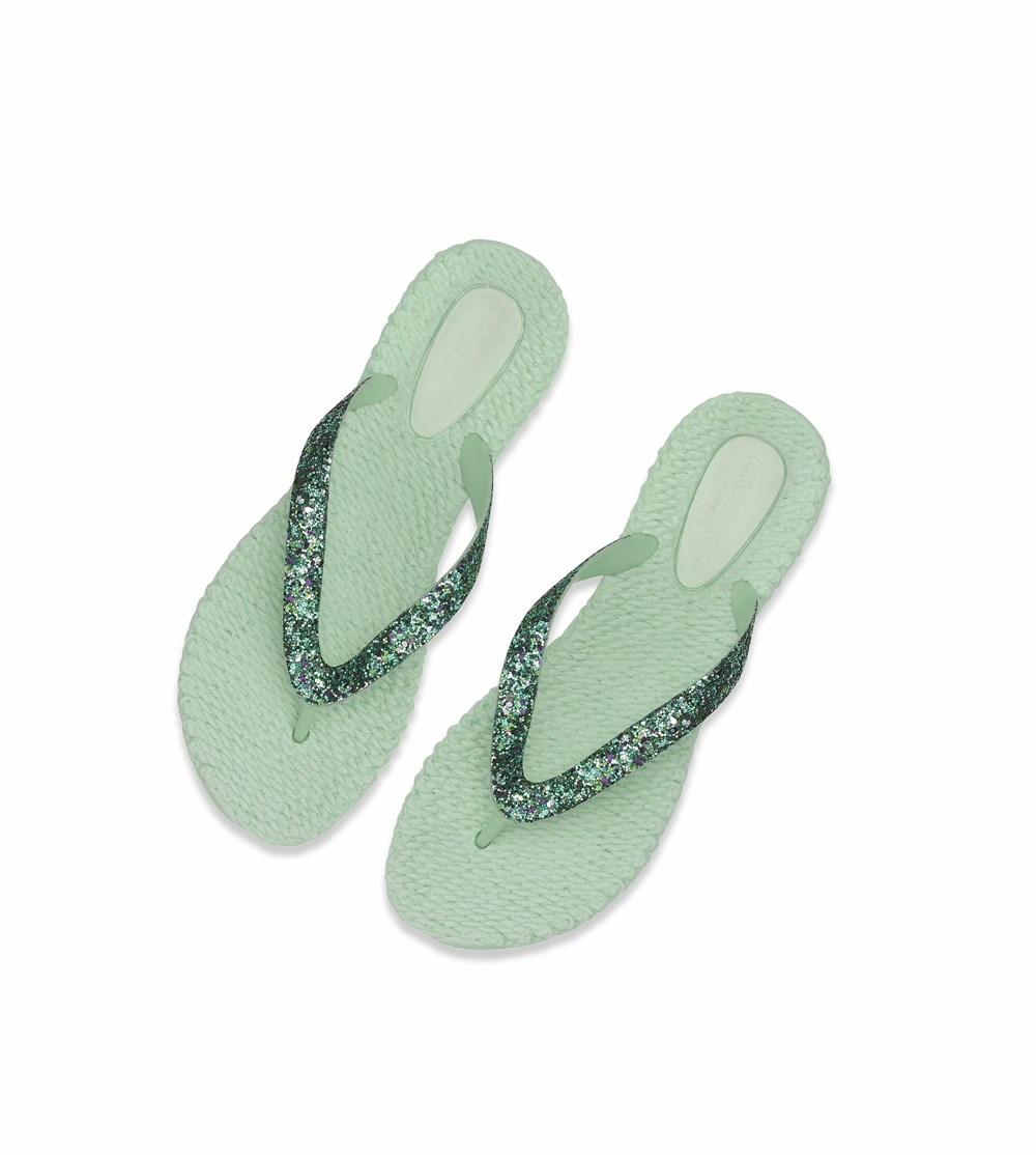 Women's Ilse Jacobsen Flip Flops Light Turquoise | GX1627594