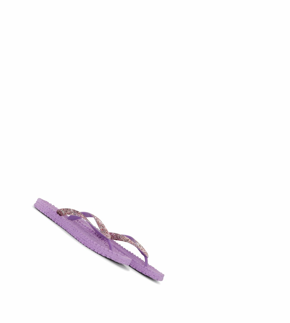 Women's Ilse Jacobsen Flip Flops Purple | LX8675904