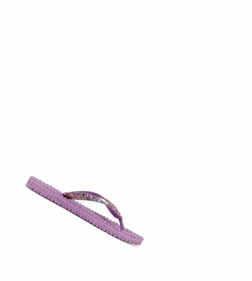 Women\'s Ilse Jacobsen Flip Flops Purple | LX8675904