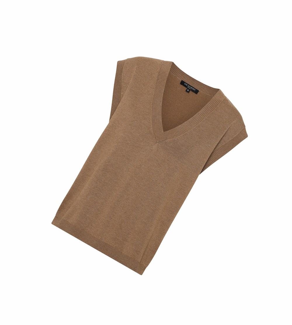 Women's Ilse Jacobsen Knitwear Dark Brown | OF4276508