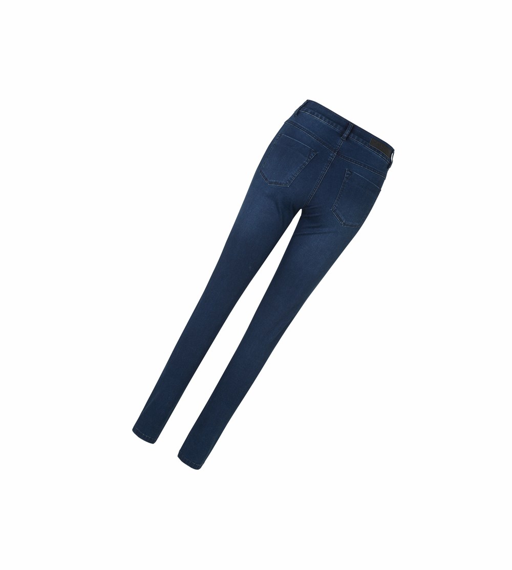 Women's Ilse Jacobsen Pants Dark Blue Wash | RQ3897061