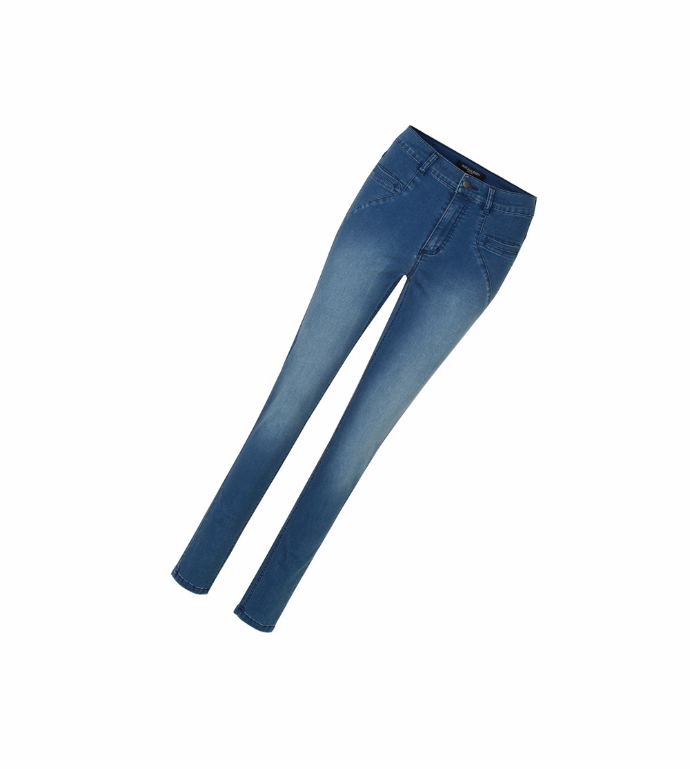 Women's Ilse Jacobsen Pants Light Blue Wash | XJ6731950