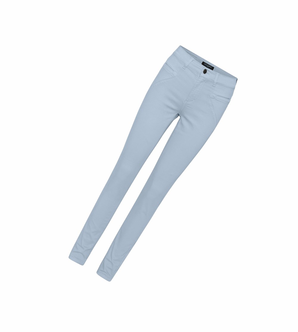 Women's Ilse Jacobsen Pants White Blue | FK4809731