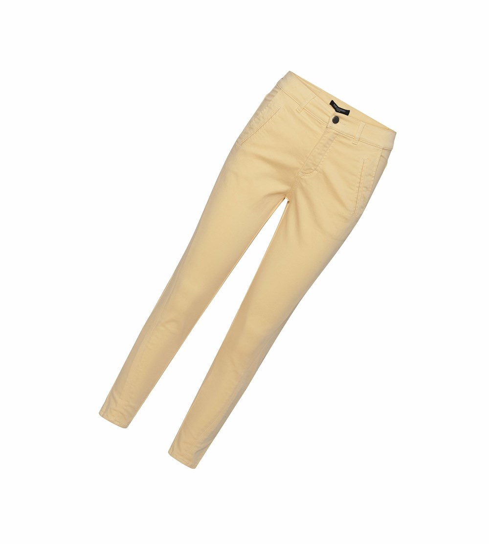 Women's Ilse Jacobsen Pants Yellow | IJ9341702