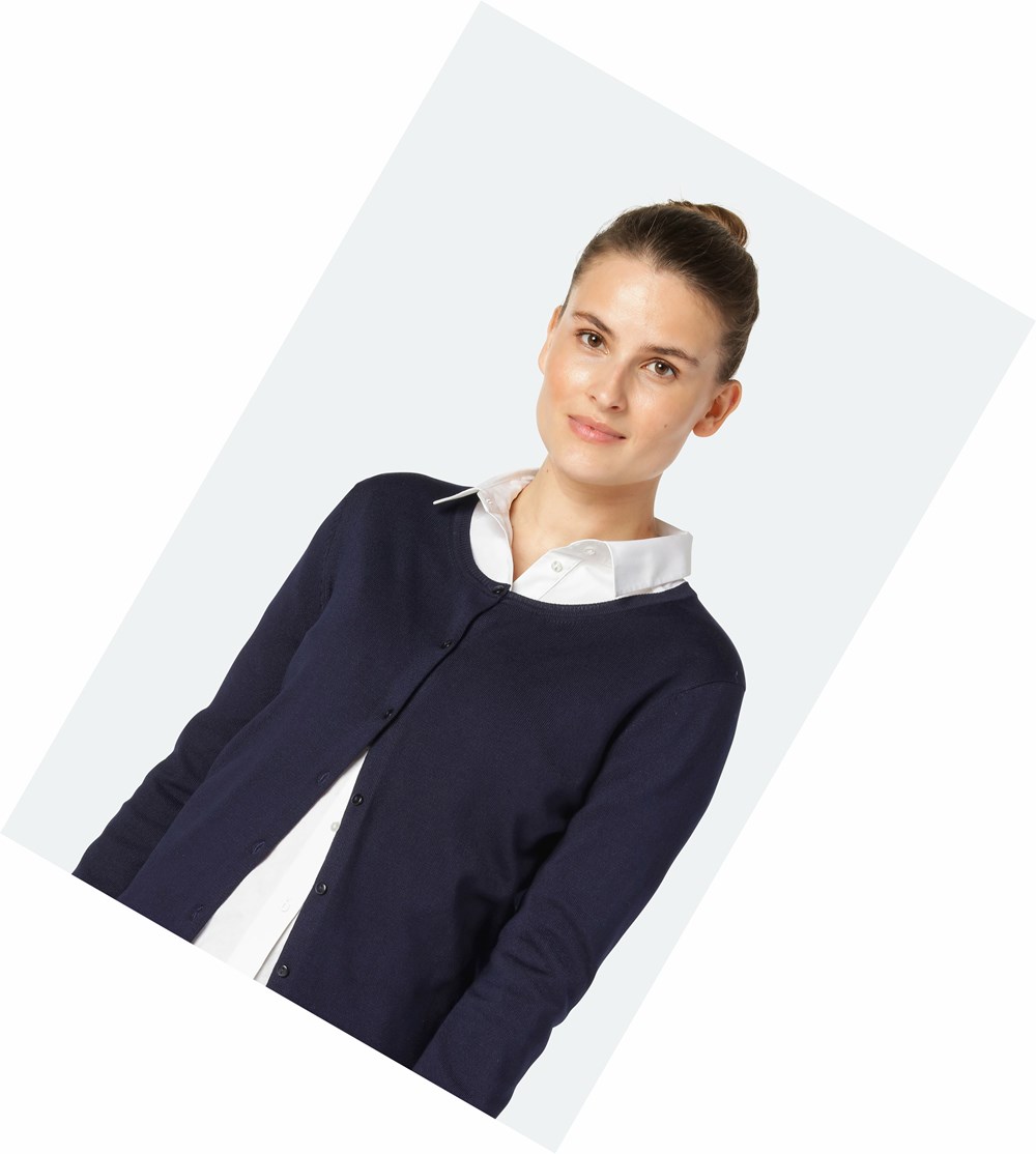 Women\'s Ilse Jacobsen Pullover Dark Indigo | LC5092463