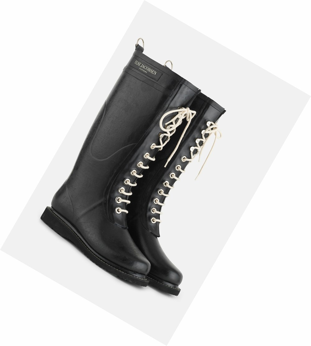 Women's Ilse Jacobsen Rain Boots Black | LU0689357