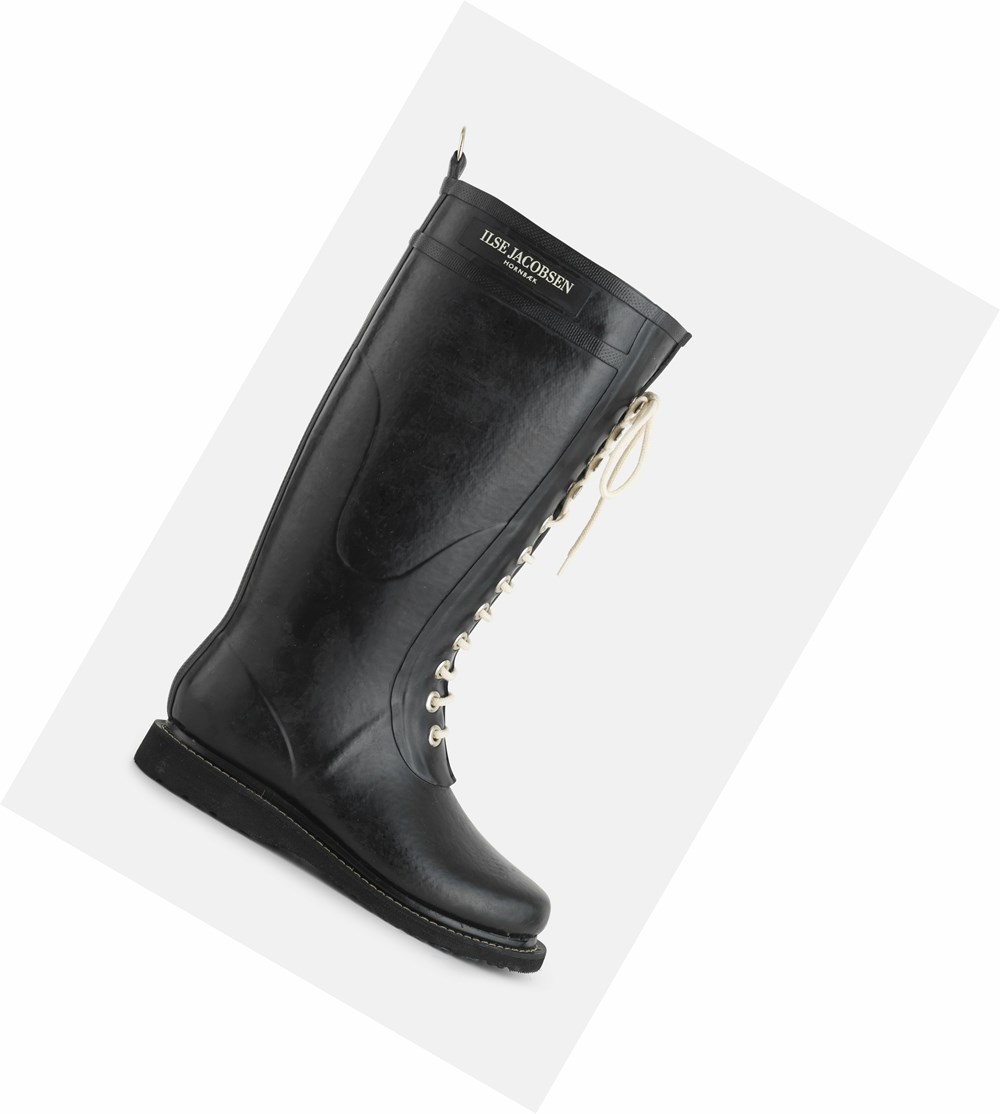 Women's Ilse Jacobsen Rain Boots Black | LU0689357