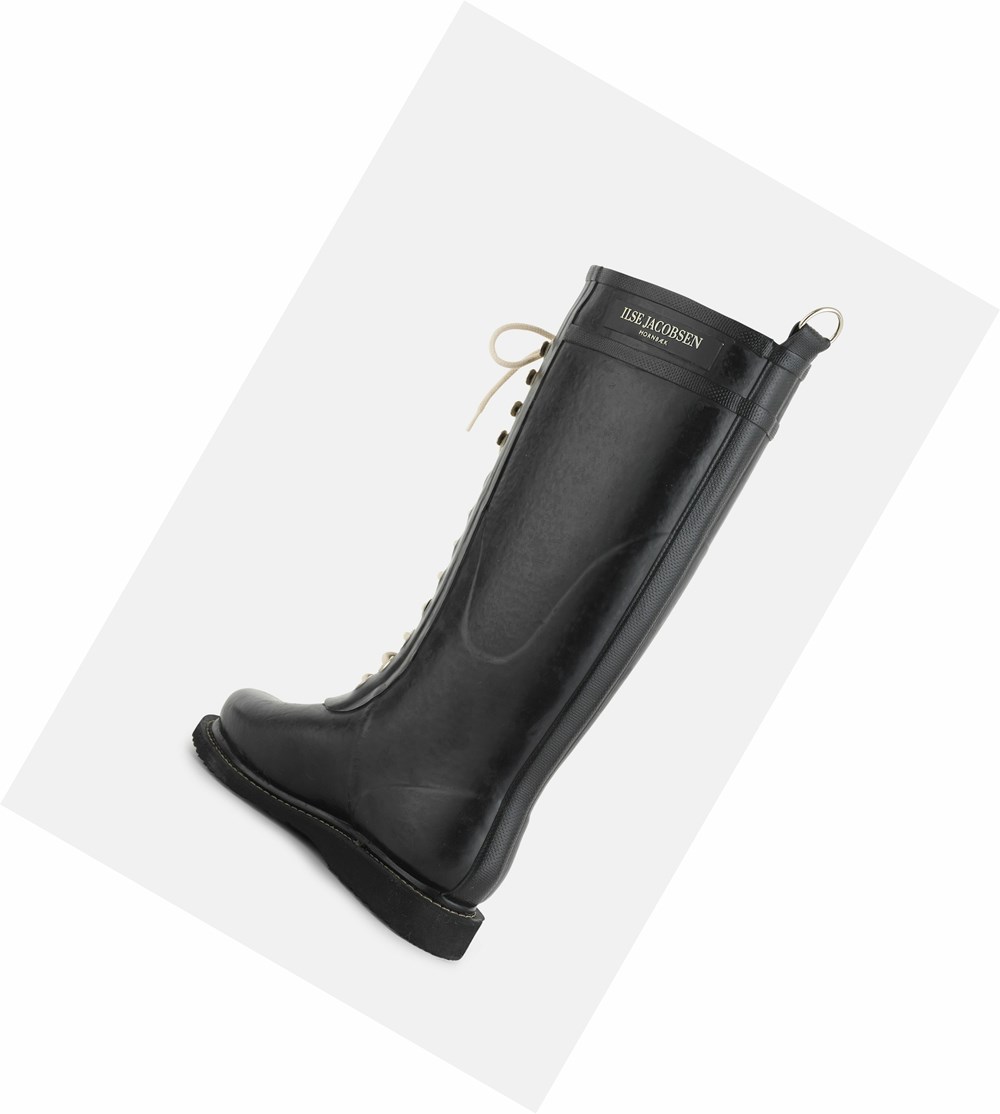 Women's Ilse Jacobsen Rain Boots Black | LU0689357