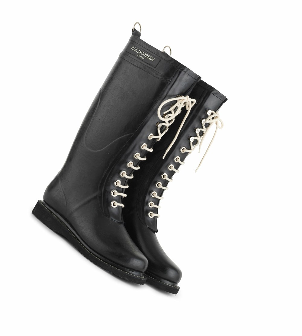 Women's Ilse Jacobsen Rain Boots Black | LU0689357