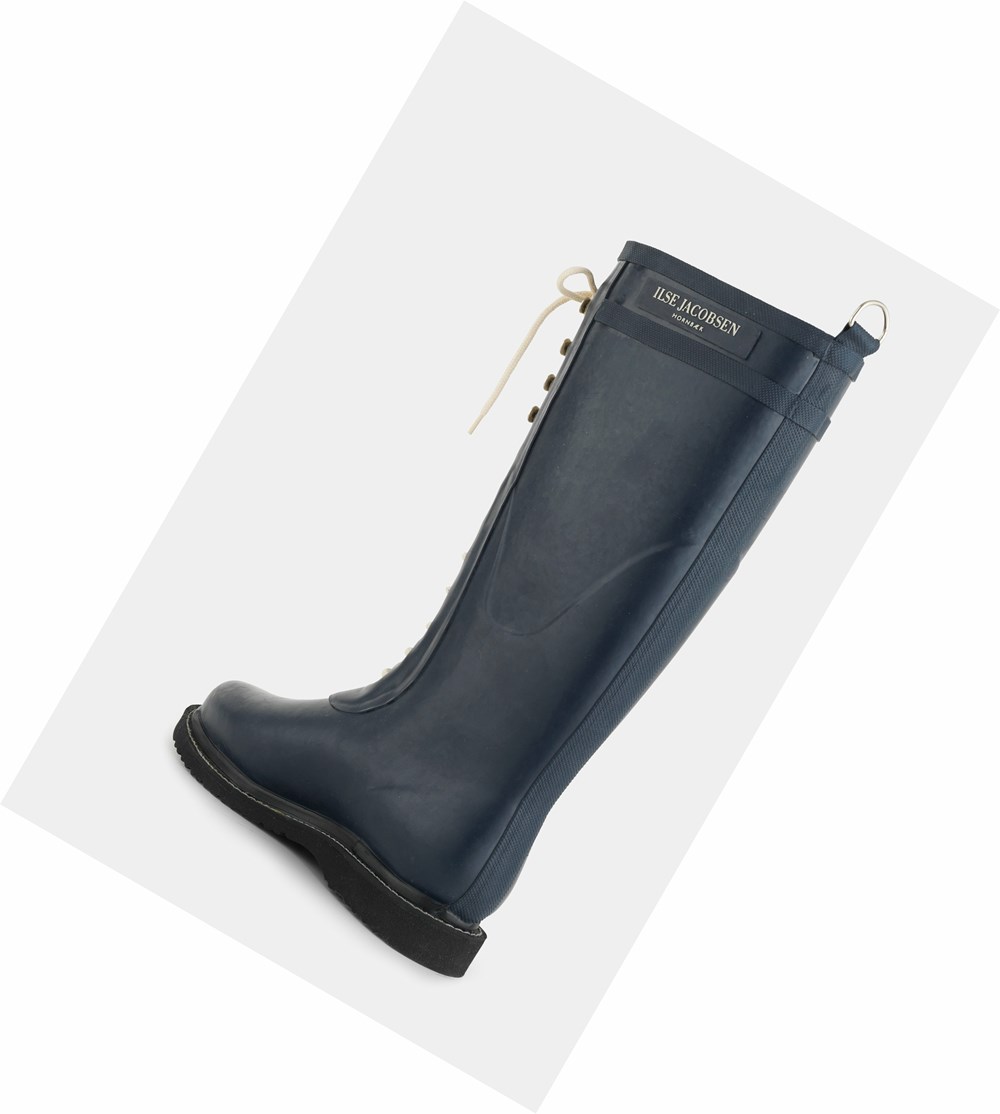 Women's Ilse Jacobsen Rain Boots Dark Indigo | LR0752649