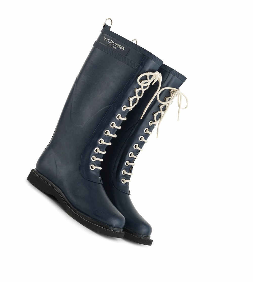 Women's Ilse Jacobsen Rain Boots Dark Indigo | LR0752649