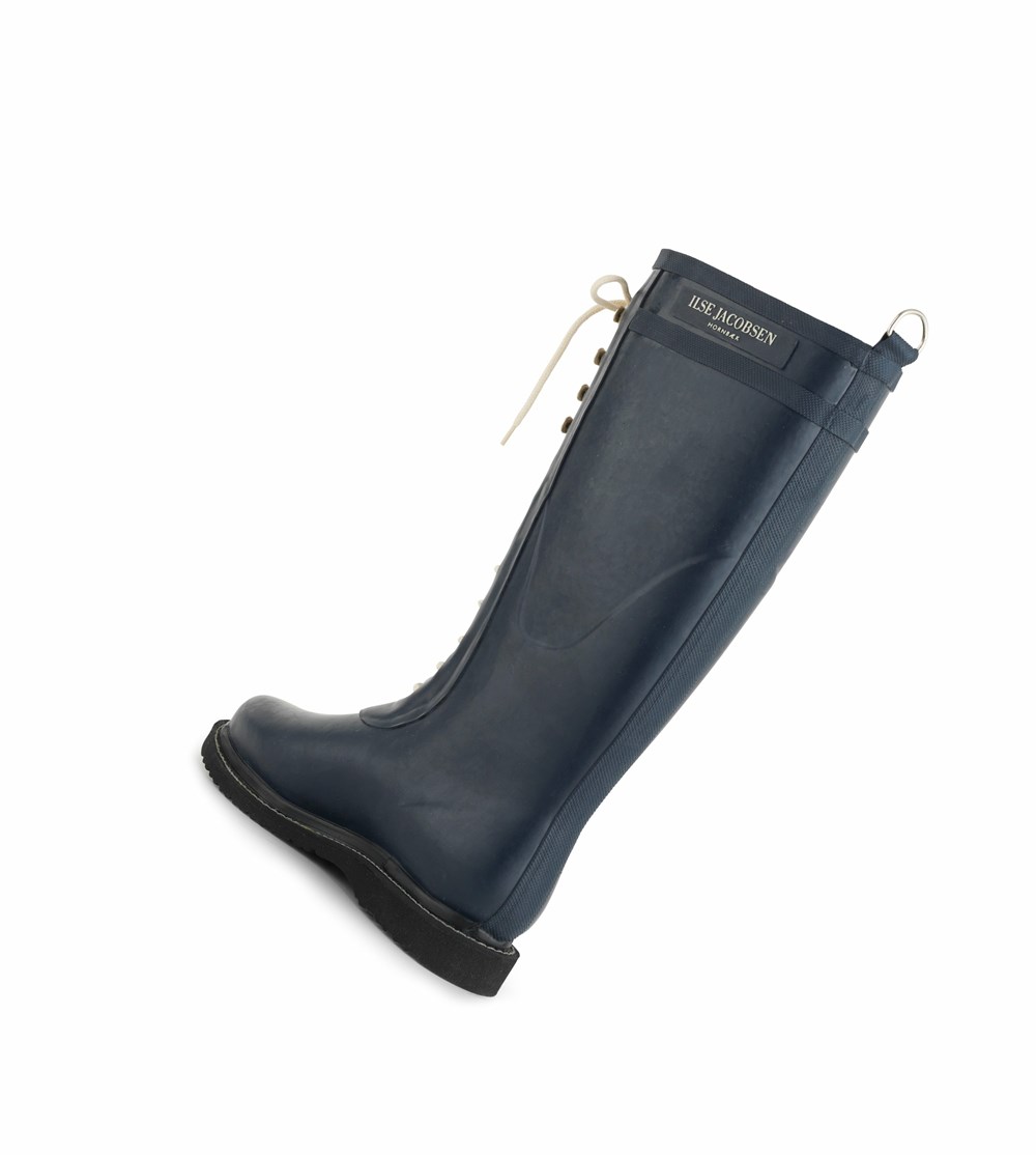 Women's Ilse Jacobsen Rain Boots Dark Indigo | LR0752649