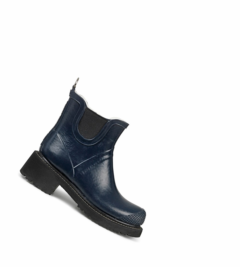 Women's Ilse Jacobsen Rain Boots Dark Indigo | VT8249730