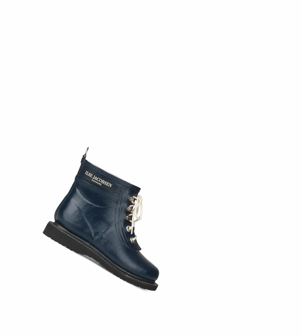 Women's Ilse Jacobsen Rain Boots Dark Indigo | XA4893210