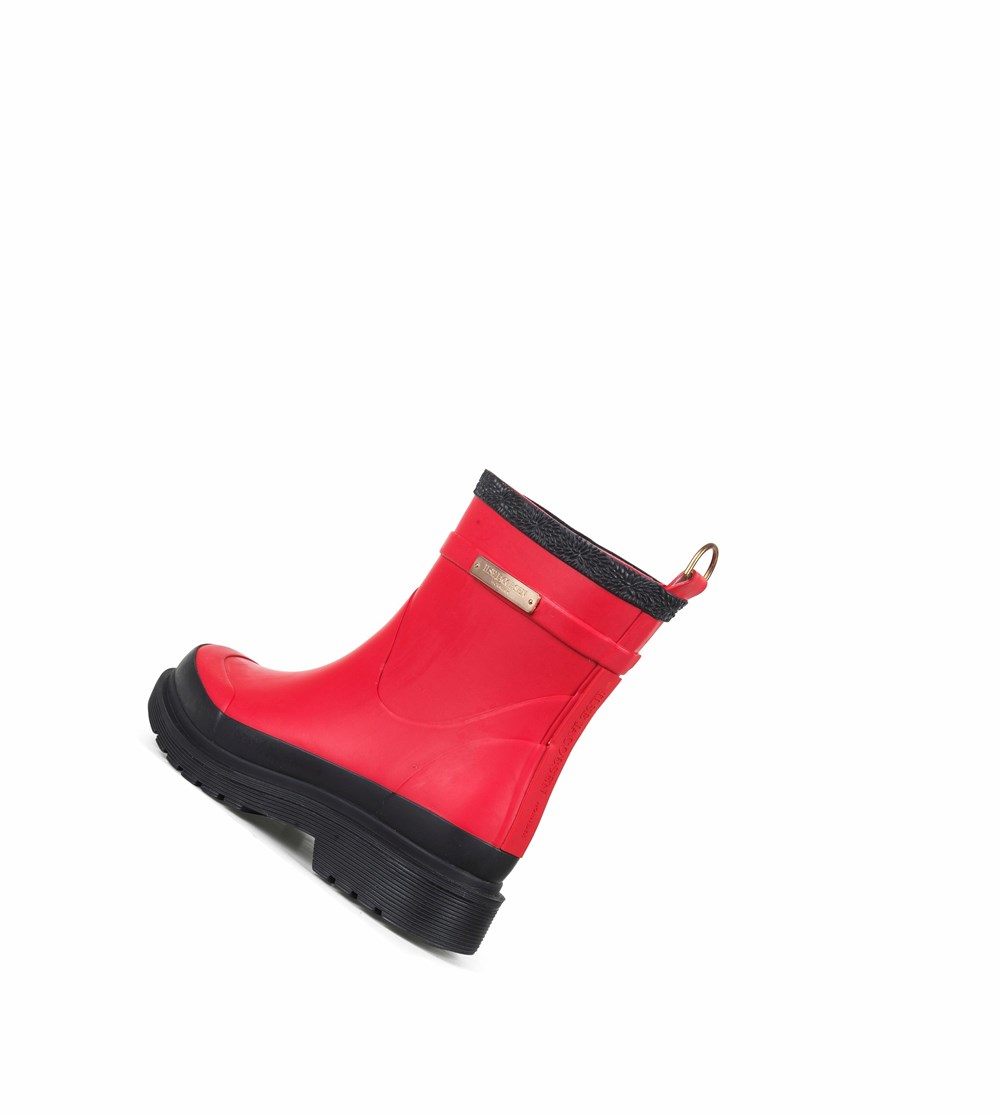 Women's Ilse Jacobsen Rain Boots Deep Red | MZ5987246