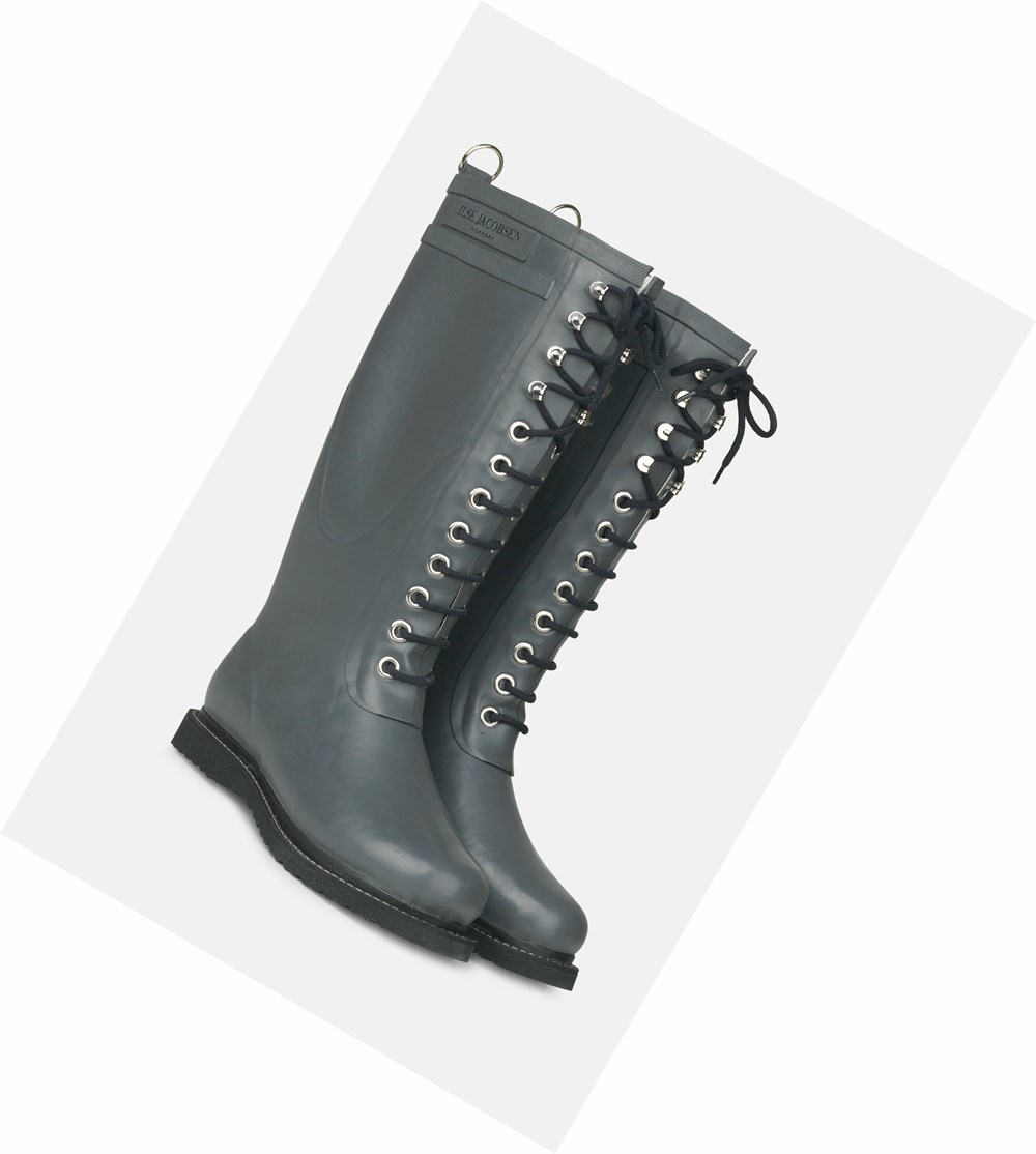 Women's Ilse Jacobsen Rain Boots Grey | EA9428561