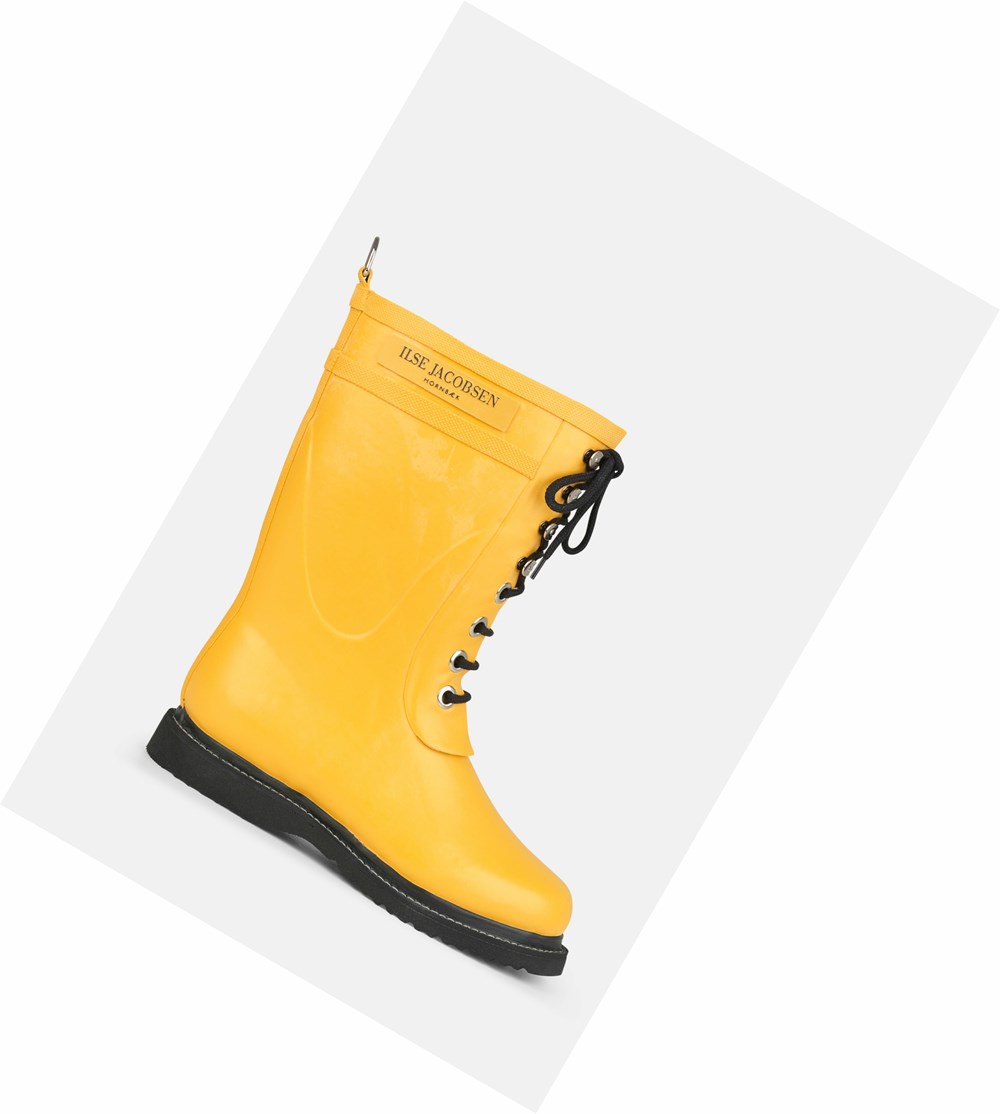 Women's Ilse Jacobsen Rain Boots Yellow | PG0672851