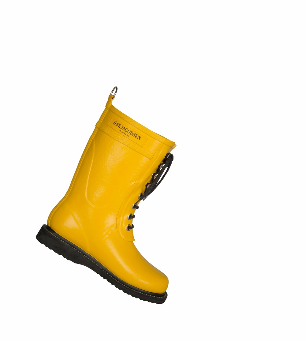 Women's Ilse Jacobsen Rain Boots Yellow | PG0672851