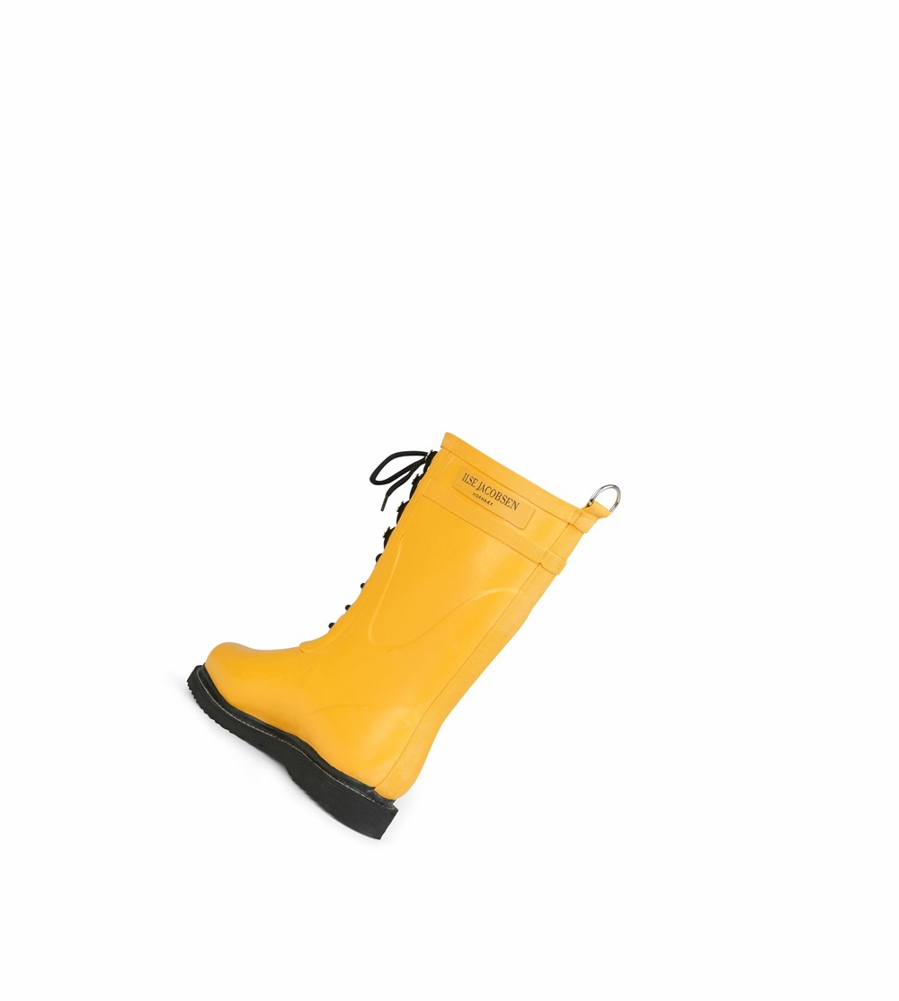 Women's Ilse Jacobsen Rain Boots Yellow | PG0672851