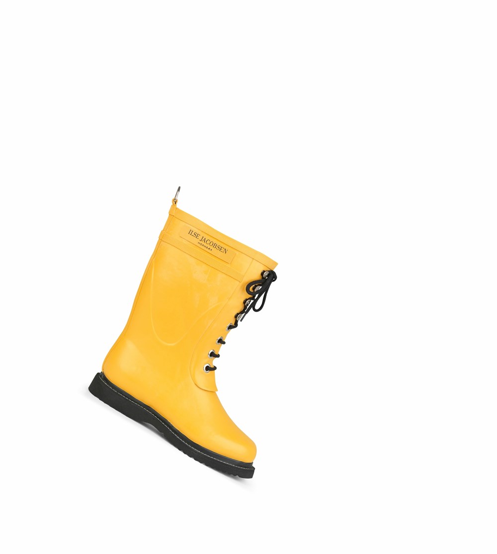 Women's Ilse Jacobsen Rain Boots Yellow | PG0672851