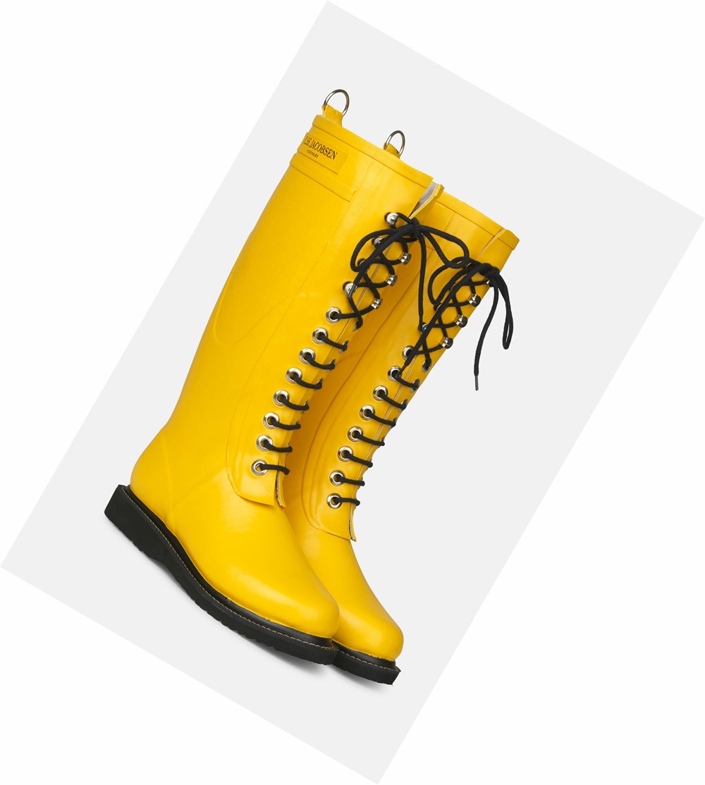 Women's Ilse Jacobsen Rain Boots Yellow | ZL6913478