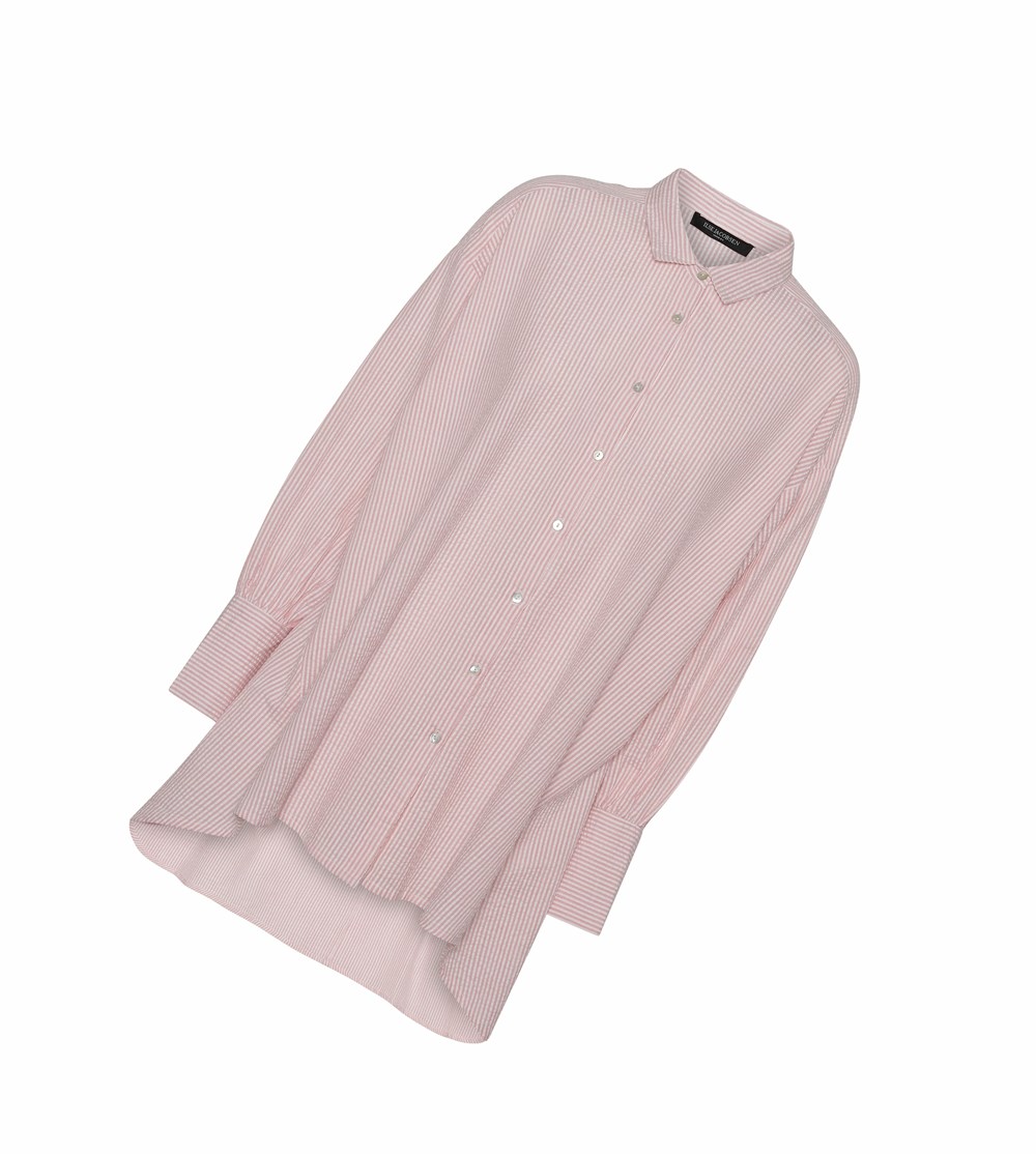 Women's Ilse Jacobsen Shirts Pink | KV4135769