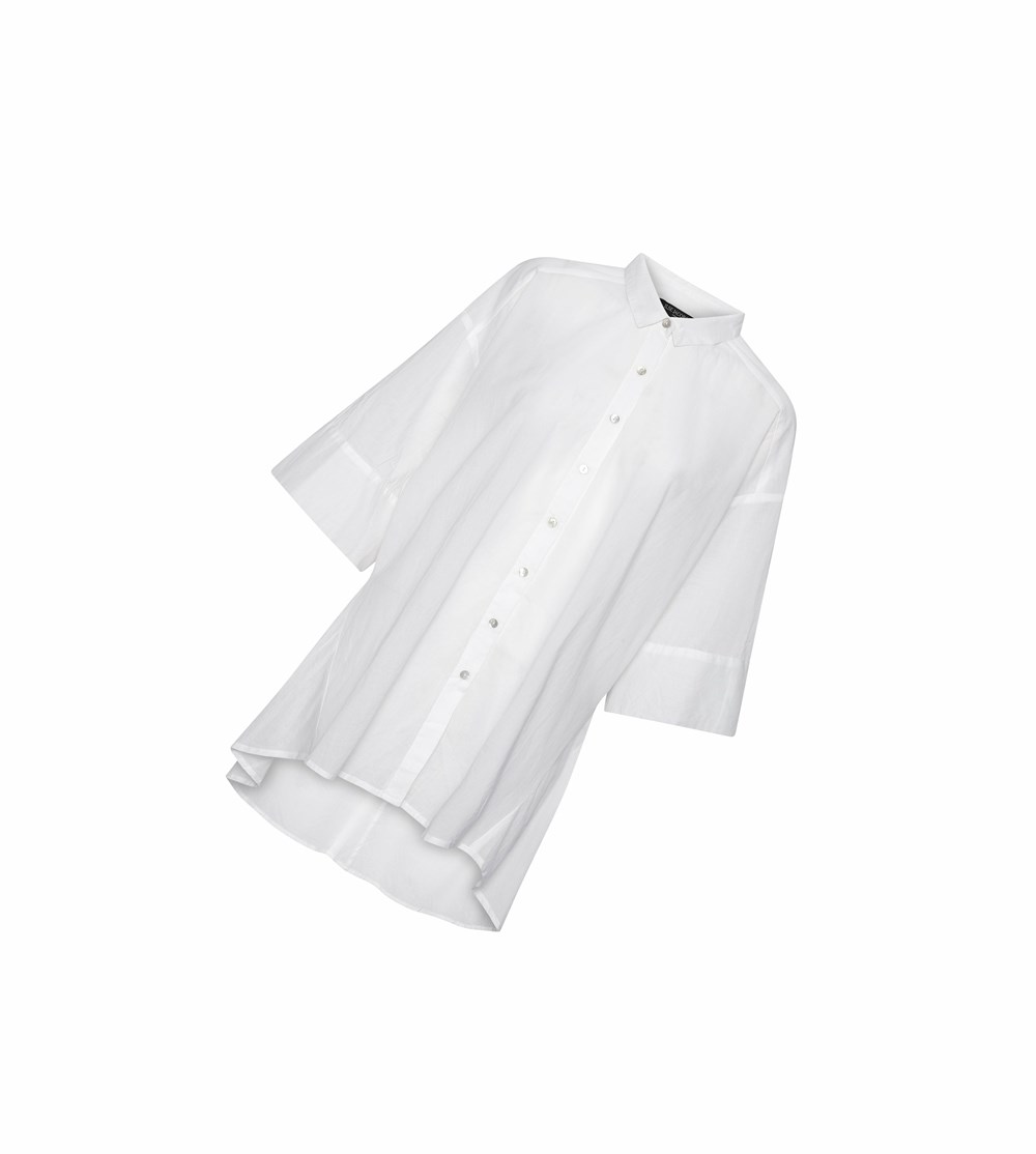 Women's Ilse Jacobsen Shirts White | PO8601953