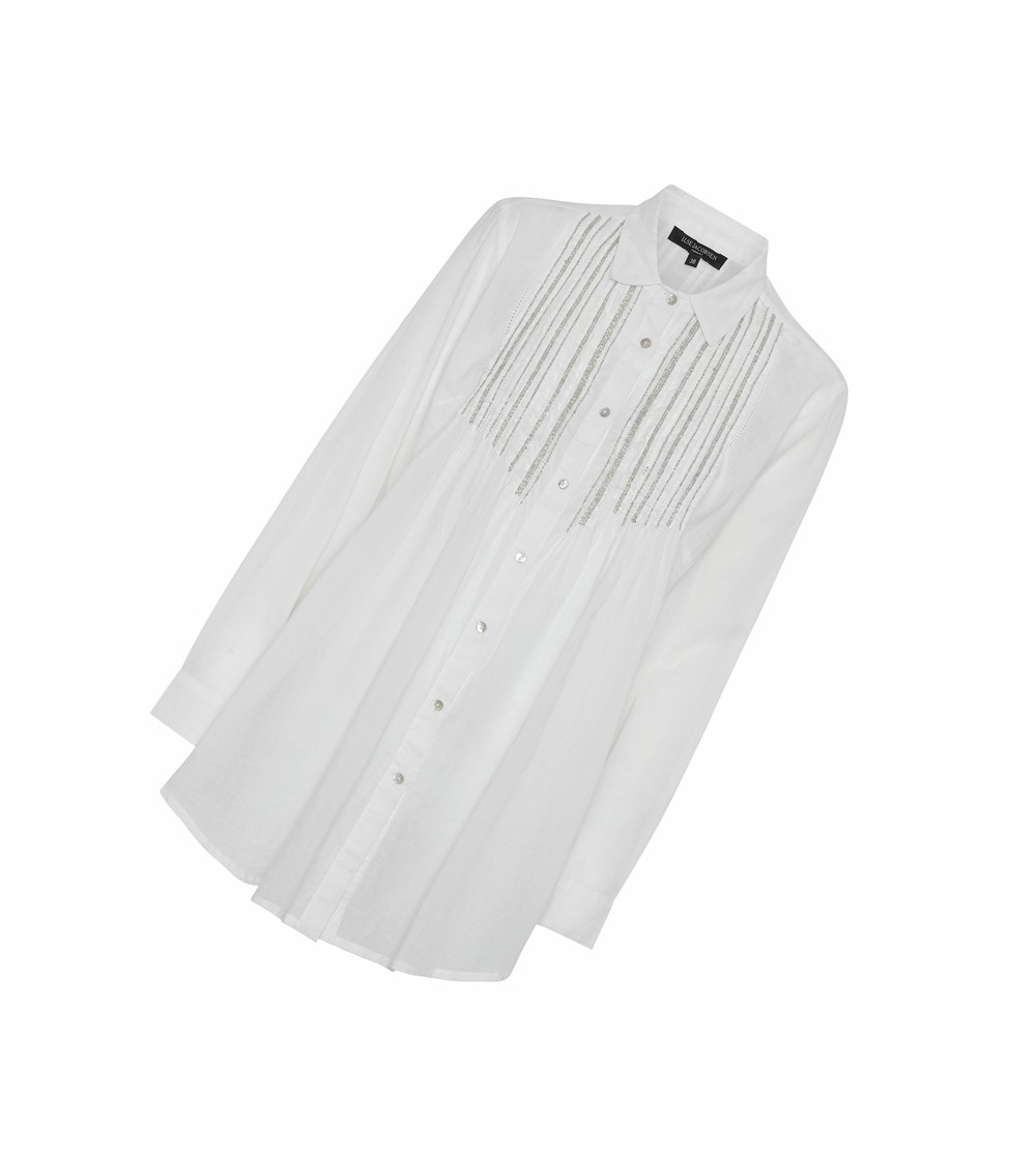 Women's Ilse Jacobsen Shirts White | SI4197583