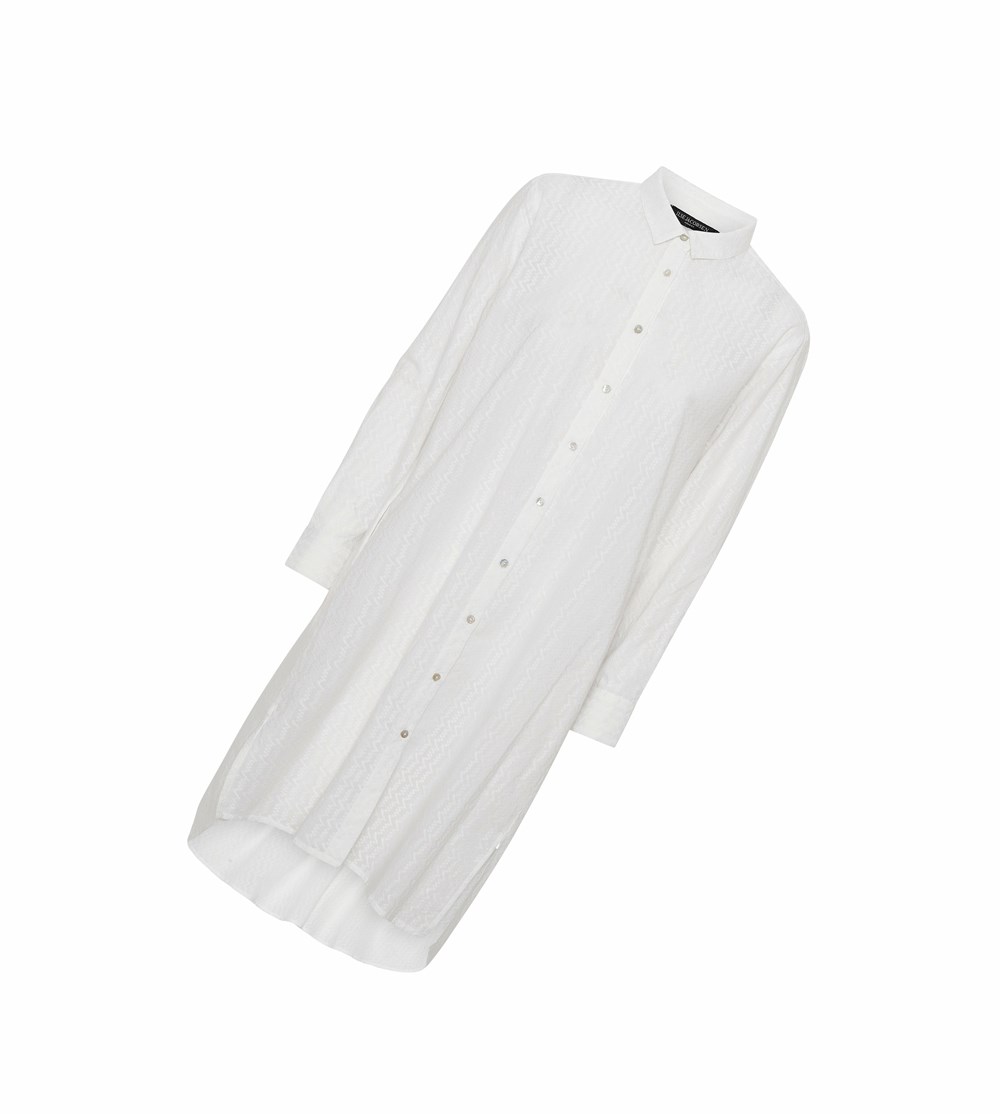 Women's Ilse Jacobsen Shirts White | UE8034157